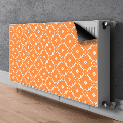 Radiator dekoration Orange blomster