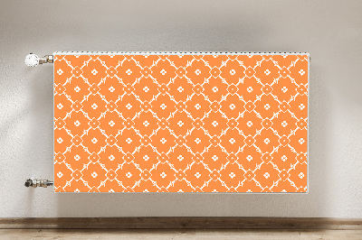 Radiator dekoration Orange blomster