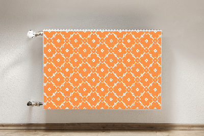 Radiator dekoration Orange blomster