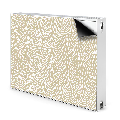 Magnetisk radiatordæksel Beige boho-tårer