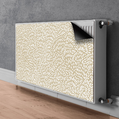 Magnetisk radiatordæksel Beige boho-tårer