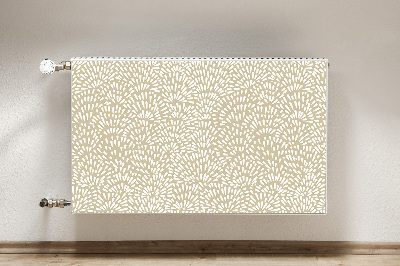 Magnetisk radiatordæksel Beige boho-tårer