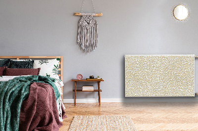 Magnetisk radiatordæksel Beige boho-tårer