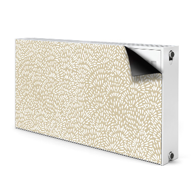 Magnetisk radiatordæksel Beige boho-tårer