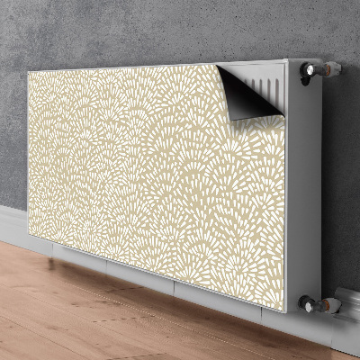 Magnetisk radiatordæksel Beige boho-tårer