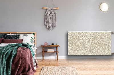 Magnetisk radiatordæksel Beige boho-tårer