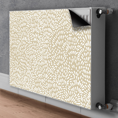 Magnetisk radiatordæksel Beige boho-tårer