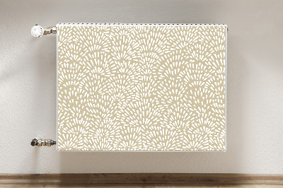 Magnetisk radiatordæksel Beige boho-tårer