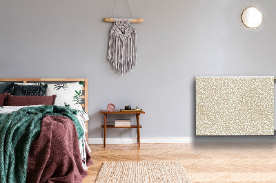 Magnetisk radiatordæksel Beige boho-tårer