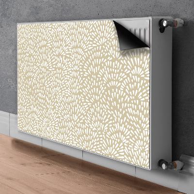 Magnetisk radiatordæksel Beige boho-tårer