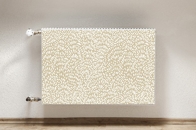 Magnetisk radiatordæksel Beige boho-tårer