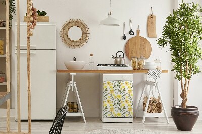 Magnetisk måtte til opvaskemaskinen Gule blomster