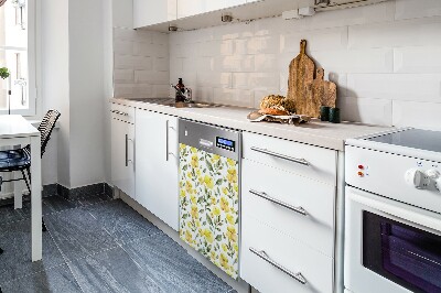 Magnetisk måtte til opvaskemaskinen Gule blomster