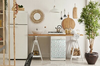 Magnetisk mærkat til opvaskemaskinens låger Retro-mønster