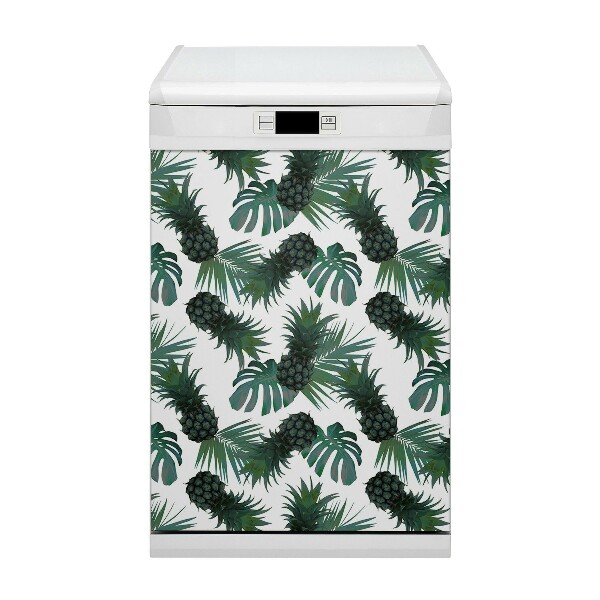 Magnetisk mærkat til opvaskemaskinens låger Grønne ananas