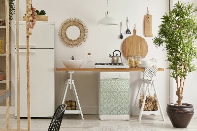 Låge til opvaskemaskinen Grønt ornament