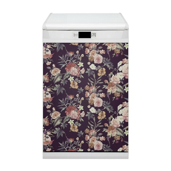 Magnetisk låg til opvaskemaskine Haveblomster