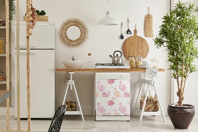 Opvaskemaskine dekoration Flamingo blomster