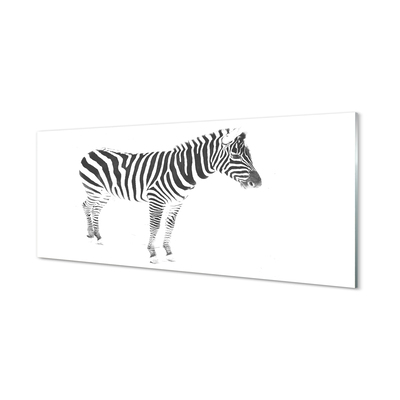 Billede på akrylglas Malet zebra