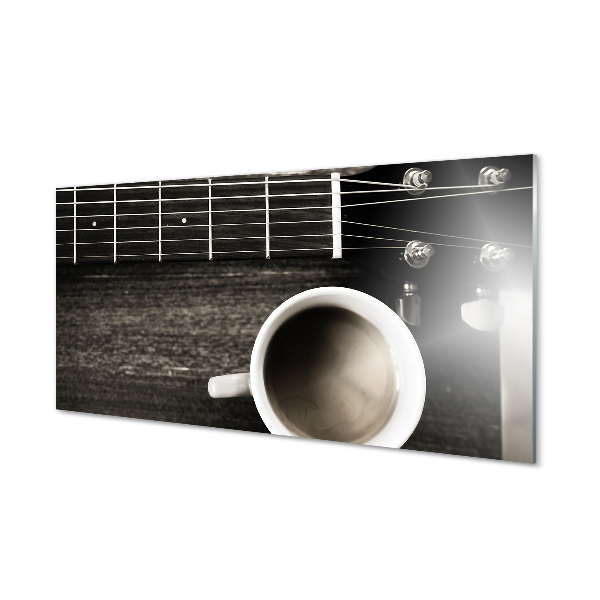 Akrylglas billede Kaffe-guitar