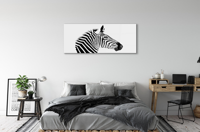 Foto på akrylglas Illustration af en zebra