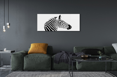 Foto på akrylglas Illustration af en zebra