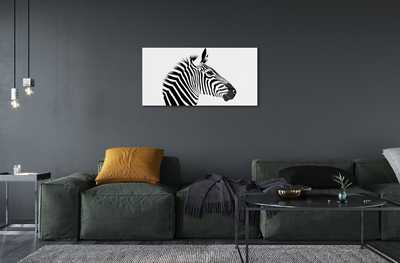 Foto på akrylglas Illustration af en zebra