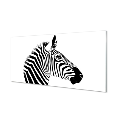 Foto på akrylglas Illustration af en zebra