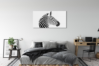 Foto på akrylglas Illustration af en zebra