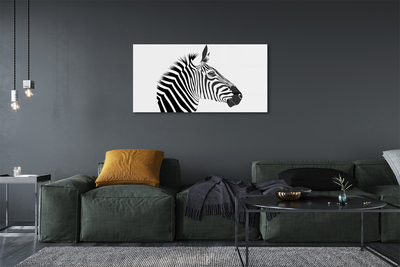 Foto på akrylglas Illustration af en zebra