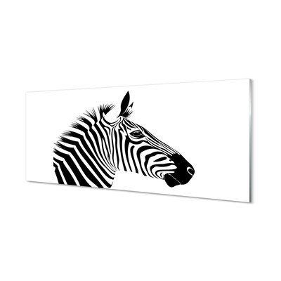 Foto på akrylglas Illustration af en zebra