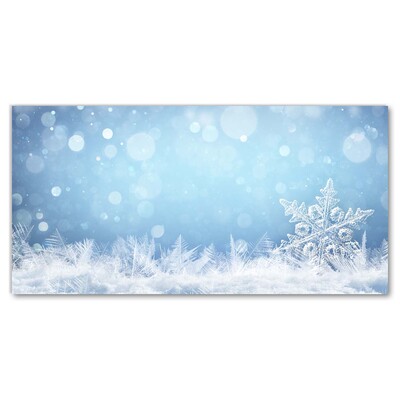 Akrylglas billed Snowflakes Winter Snow