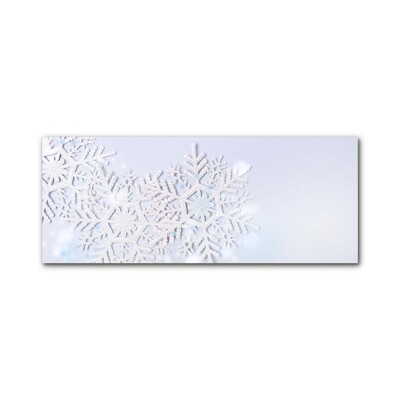 Akrylglas billed Snowflakes Winter Snow