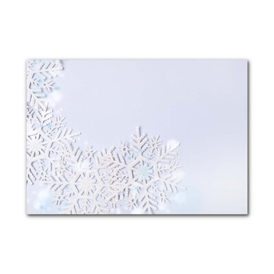 Akrylglas billed Snowflakes Winter Snow