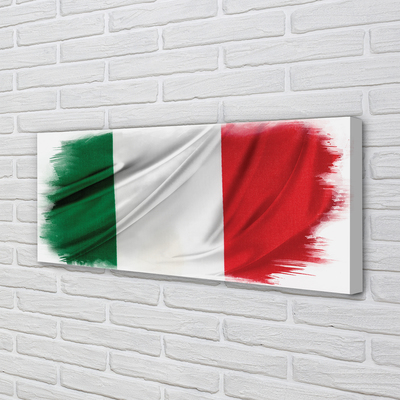 Billede lærred Italiens flag