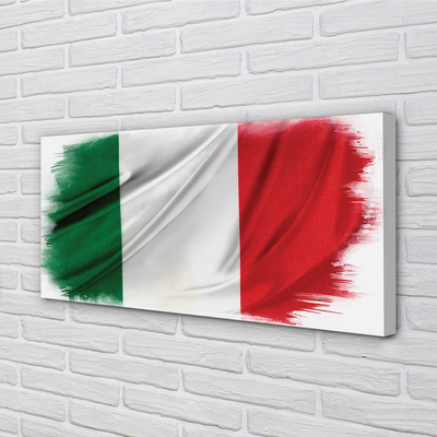 Billede lærred Italiens flag