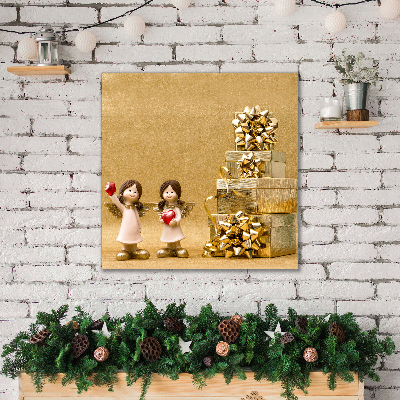 Billede lærred Gifts Christmas Angels Ornaments
