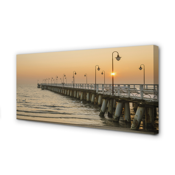 Foto til lærred Gdansk Seaside Pier