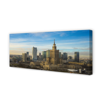 Billede lærred Warszawa Panorama skyskrabere