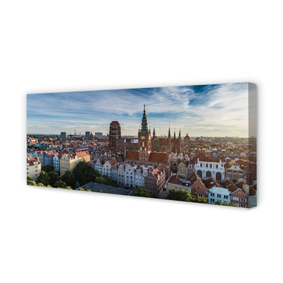 Lærredsbillede Gdansk Panorama kirke