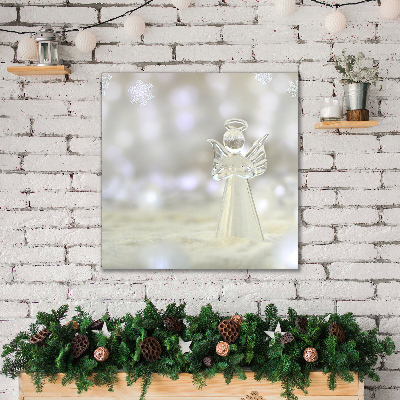 Lærred billede Christmas Glass Angel Decoration