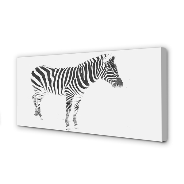 Foto på lærred Malet zebra