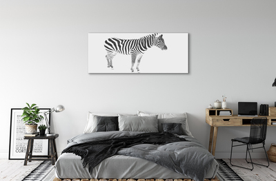 Foto på lærred Malet zebra