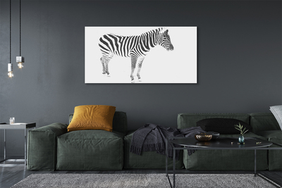 Foto på lærred Malet zebra