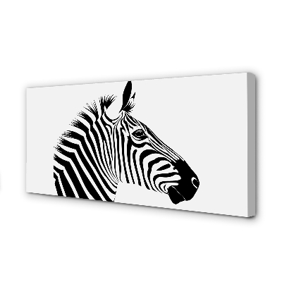 Lærredsbillede Illustration af en zebra