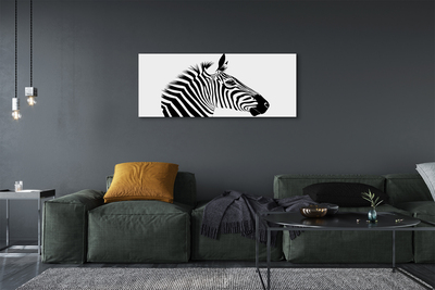 Lærredsbillede Illustration af en zebra