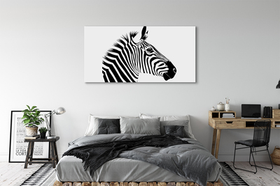 Lærredsbillede Illustration af en zebra