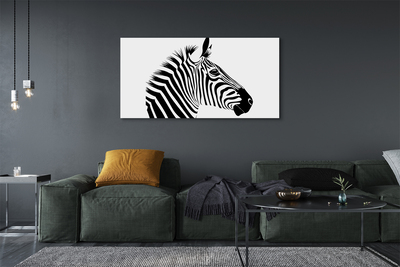 Lærredsbillede Illustration af en zebra