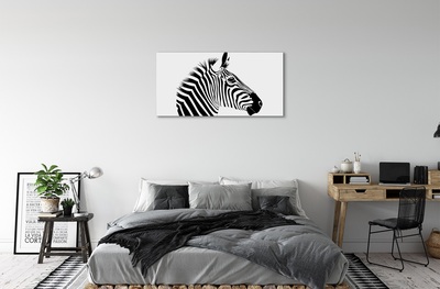 Lærredsbillede Illustration af en zebra