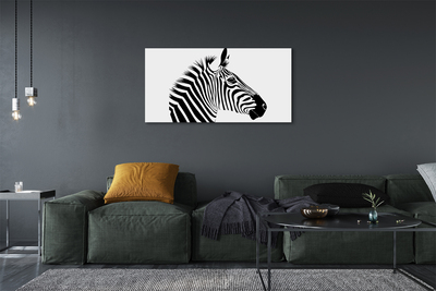 Lærredsbillede Illustration af en zebra